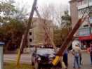 В Щучинске произошло ДТП с участием трех автомобилей