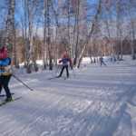 В Щучинске прошли соревнования по лыжным гонкам
