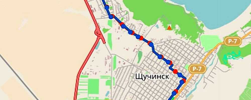 Щучинск маршрут автобуса №4