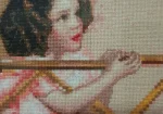Картина "Всадница" по К.Брюллову. - Эксклюзив. Картина "Всадница" по К.Брюллову. Размер 119×85см. Вышивка вручную мелким крестиком 2мм, за счёт чего все мелкие детали очень чёткие. Нитки производства Франции, класса люкс, не выгорают и не линяют. Материал рамы-багет. Цена 3 000 000 тг. Без торга.