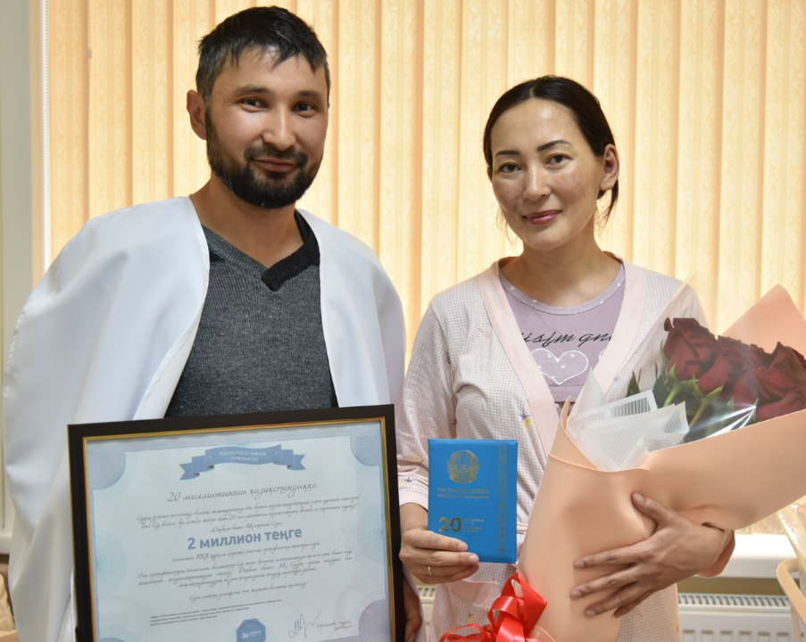 В Щучинске родился 20-ти миллионный житель Казахстана. Ребенок появился на свет в Бурабайском районе.